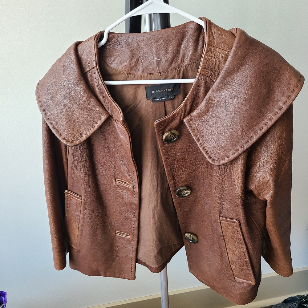 BCBGMaxAzria Brown Leather Jacket